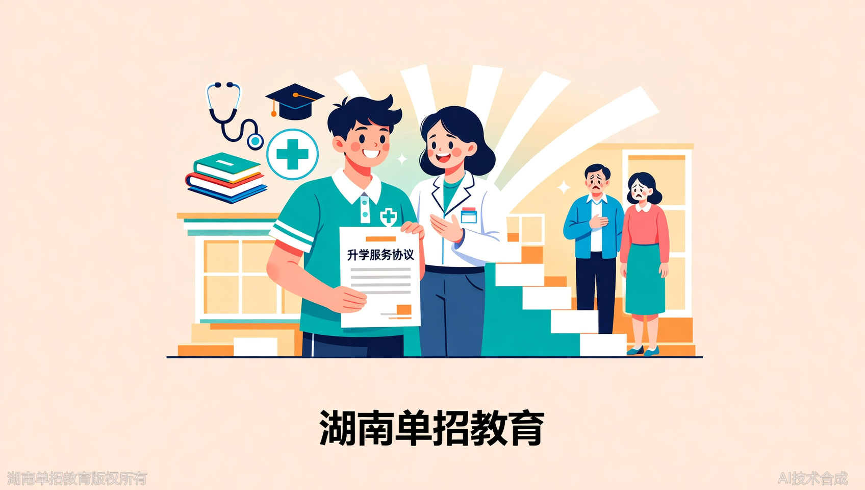 湖南单招教育2026年1+3医卫定向班限额招生：入校签升学服务协议，缓解家长升学顾虑