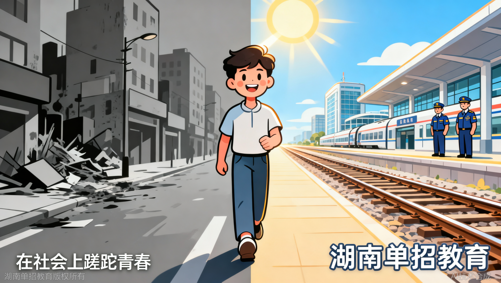 蹉跎三年，不如试试单招：湖南单招教育1+3铁路定向班招生启动