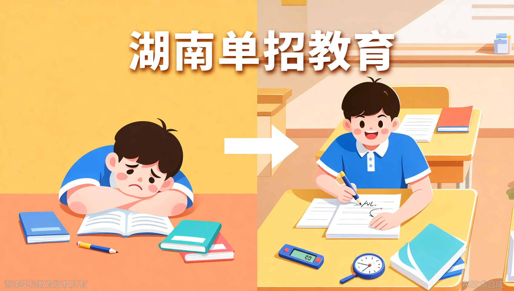 在湖南单招教育集训一个月，我女儿从厌学到主动刷题
