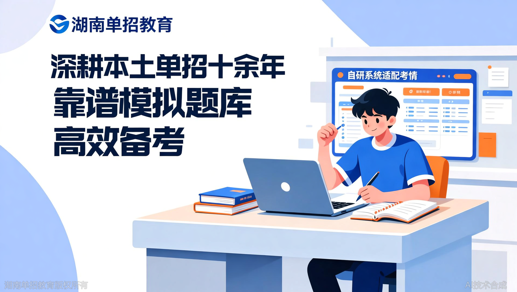 单招职业技能测试模拟题库哪里来？湖南单招教育自研系统