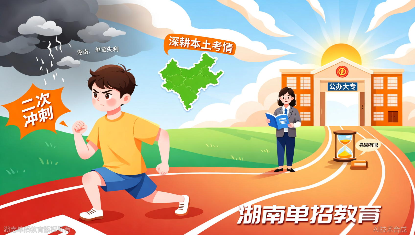 别让一次失利定终身！湖南单招教育：未录取免学费复读，仅限200名额，手慢无！