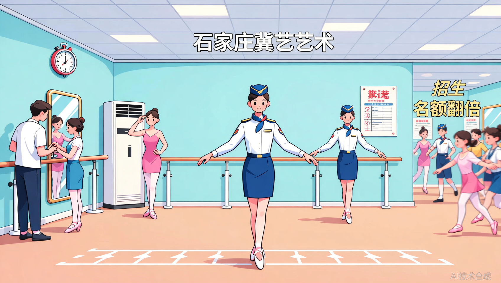 河北空乘并入服表统考后，招生人数翻倍，大多数考生输在台步细节
