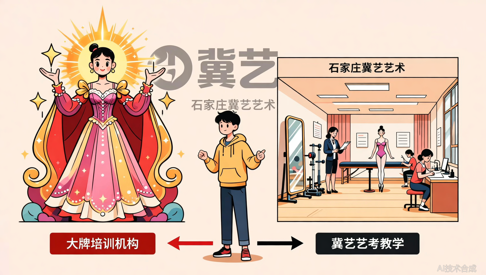 服装表演艺考机构选大牌还是选专业？冀艺艺考用统考排名说话