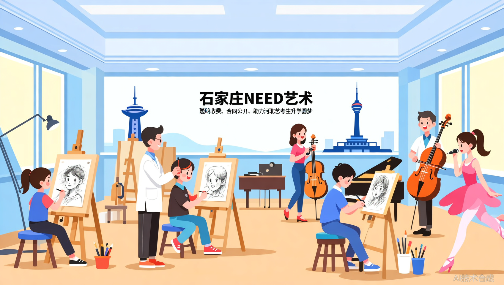 石家庄NEED艺术无隐形收费，正规合同公开透明