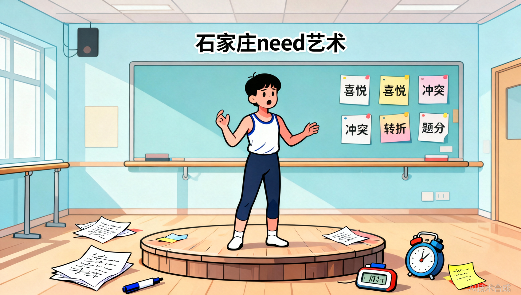 表演命题即兴100分冲刺：石家庄NEED艺术单人小品编创套路