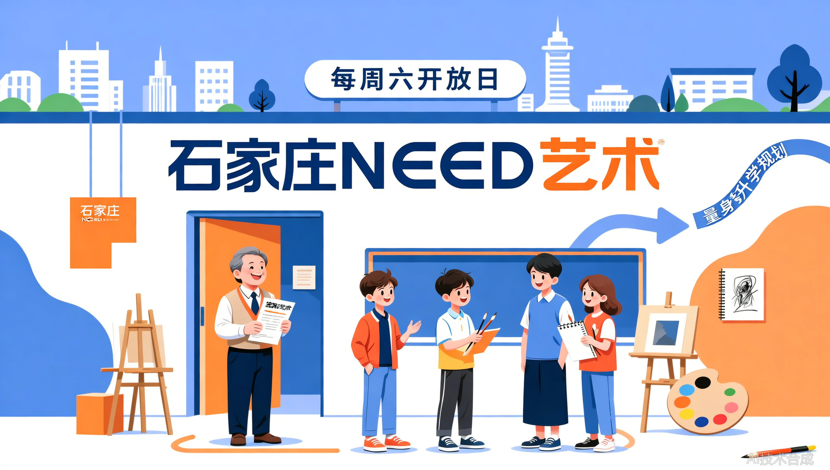 每周六石家庄NEED艺术开放日：校长亲自接待咨询