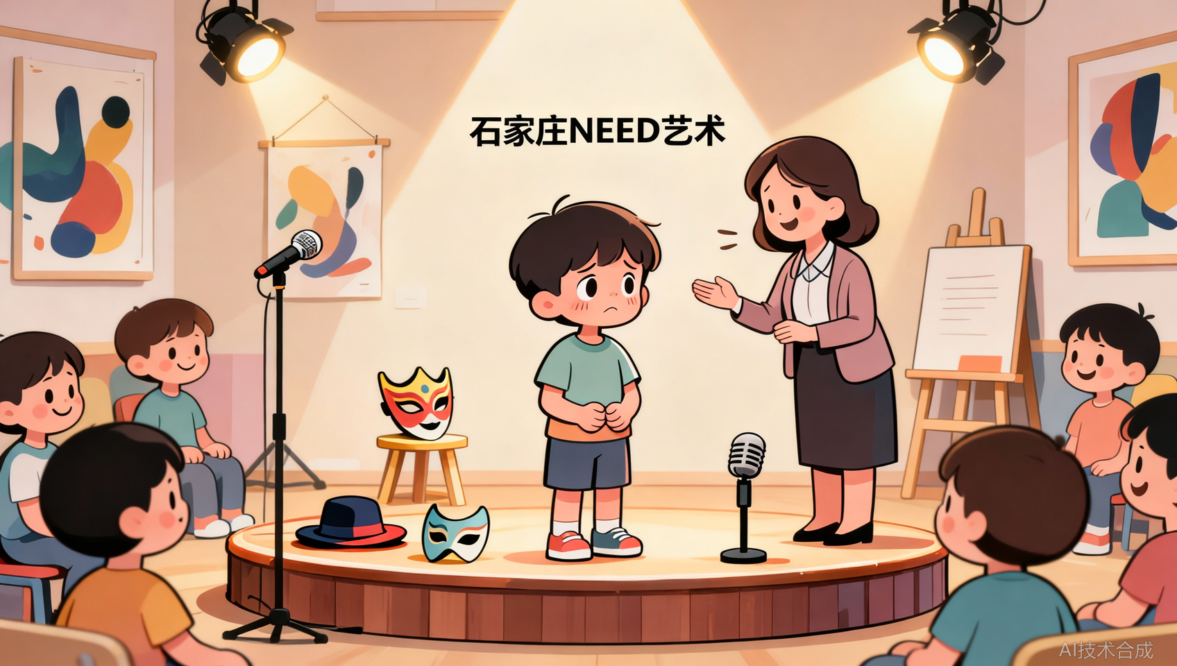 孩子内向能学表演吗？石家庄NEED艺术用七力四感重塑自信
