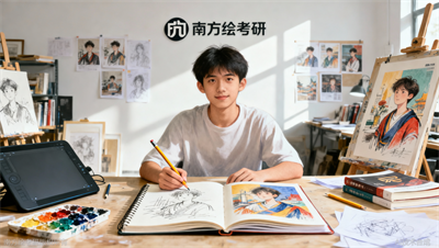 杭州南方绘插画考研班学员作品集，备考前后对比