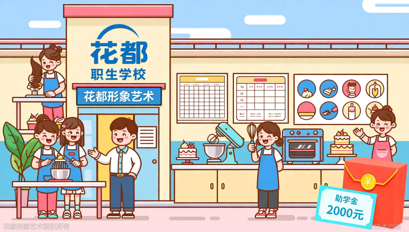 现在报名石家庄花都学校，可申请高达2000元助学金
