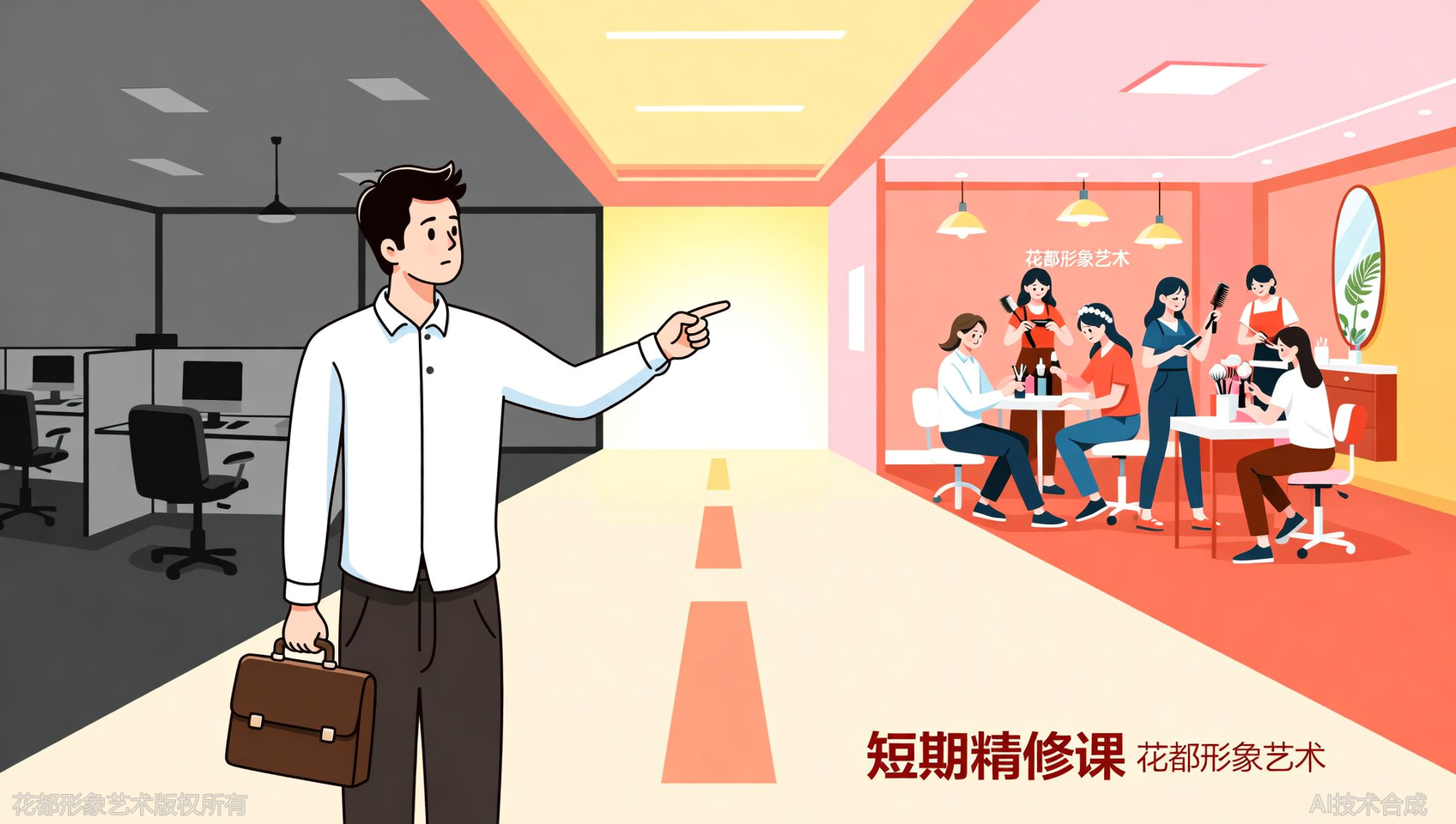 30岁转行学什么？石家庄花都学校的短期精修课火了