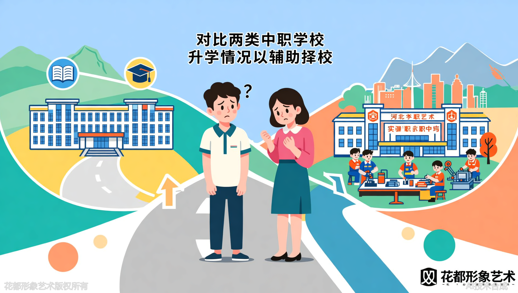 比升学：石家庄花都学校对口升学比例 vs 普通中职学校