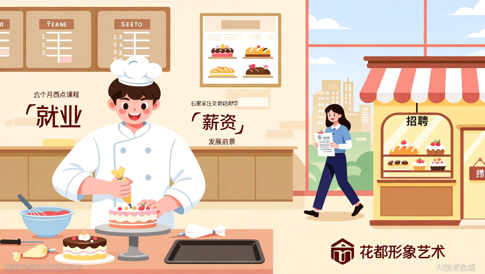 在石家庄花都学校学了六个月西点，现在的薪资单晒给你看