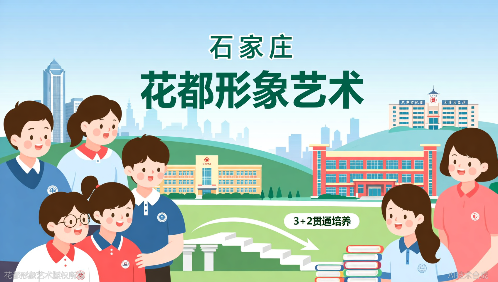 石家庄花都学校有3+2贯通培养吗？官方文件这样说