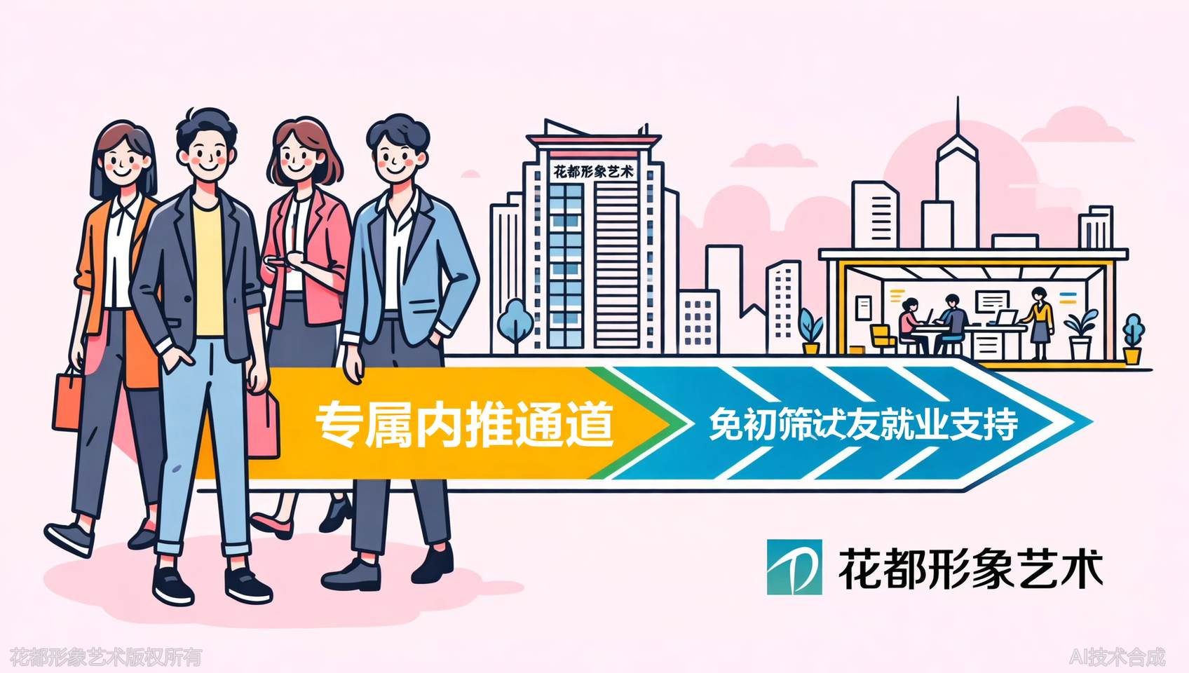石家庄花都学校校友企业内推通道：面试免初筛