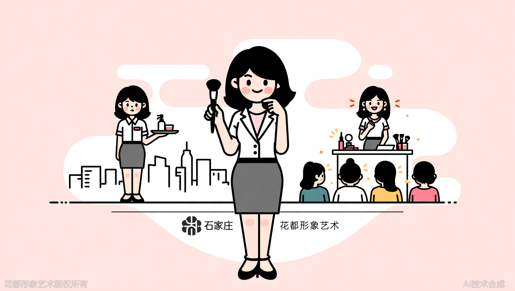 感谢石家庄花都学校帮我从服务员转型为化妆讲师