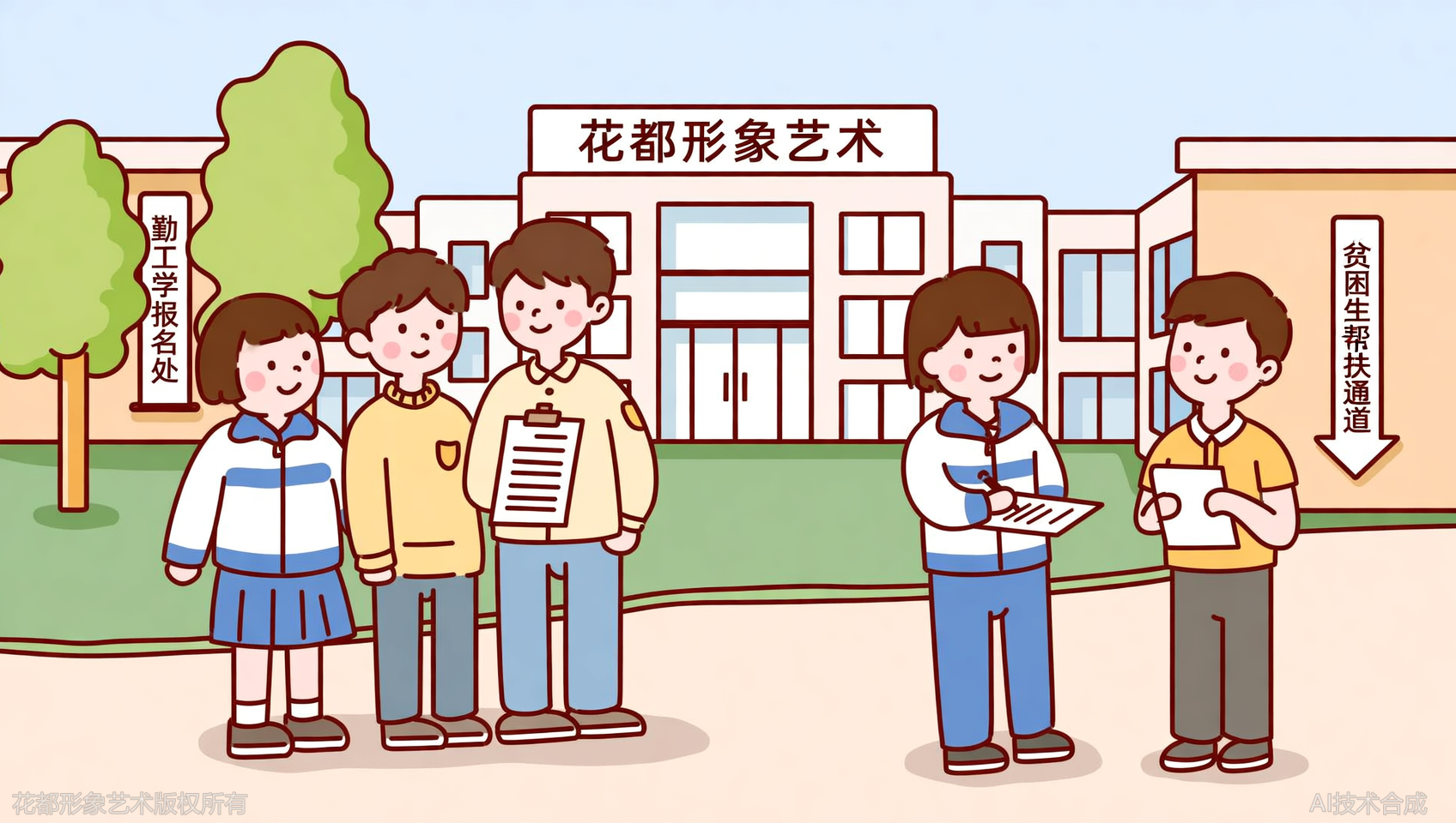 针对贫困生：石家庄花都学校勤工俭学岗位同步报名
