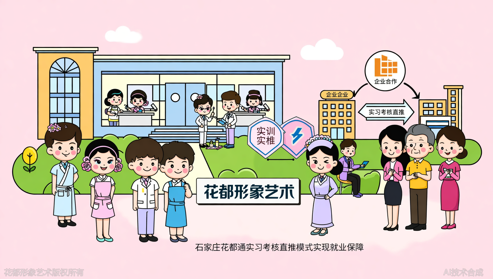 比就业：石家庄花都学校&ldquo;实习考核直推&rdquo;比其他学校强在哪？