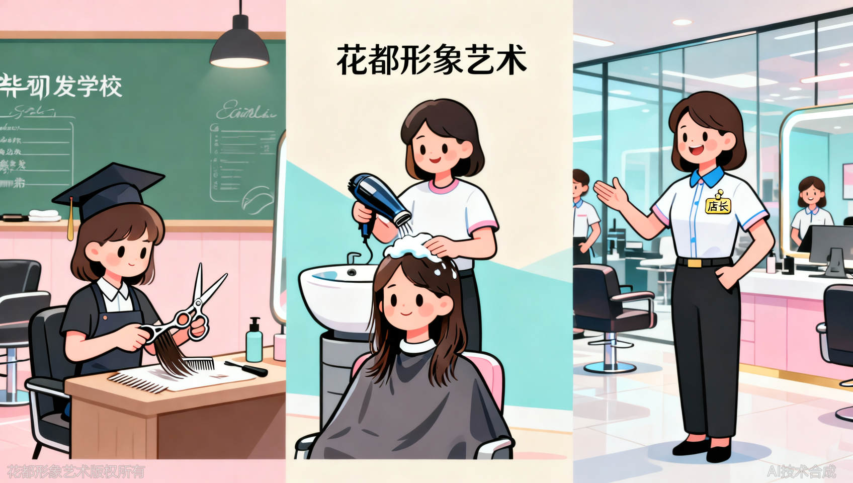 石家庄花都学校毕业生：如何用一年时间做到美发店店长