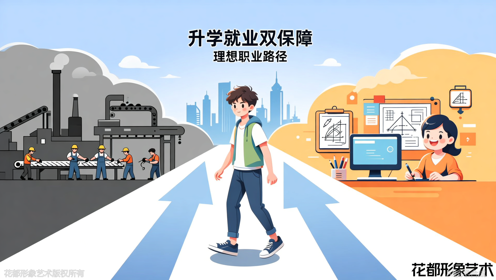 不想去工厂拧螺丝？石家庄花都学校让你坐办公室做设计