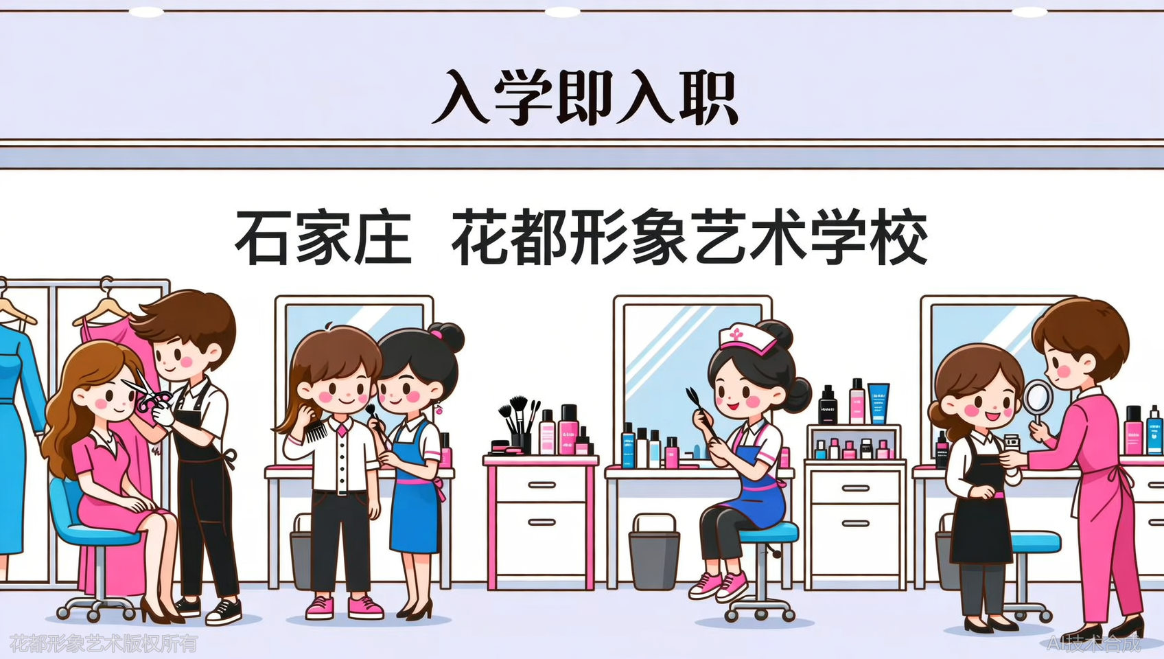 同样是&ldquo;入学即入职&rdquo;，石家庄花都学校合作品牌更注重实战
