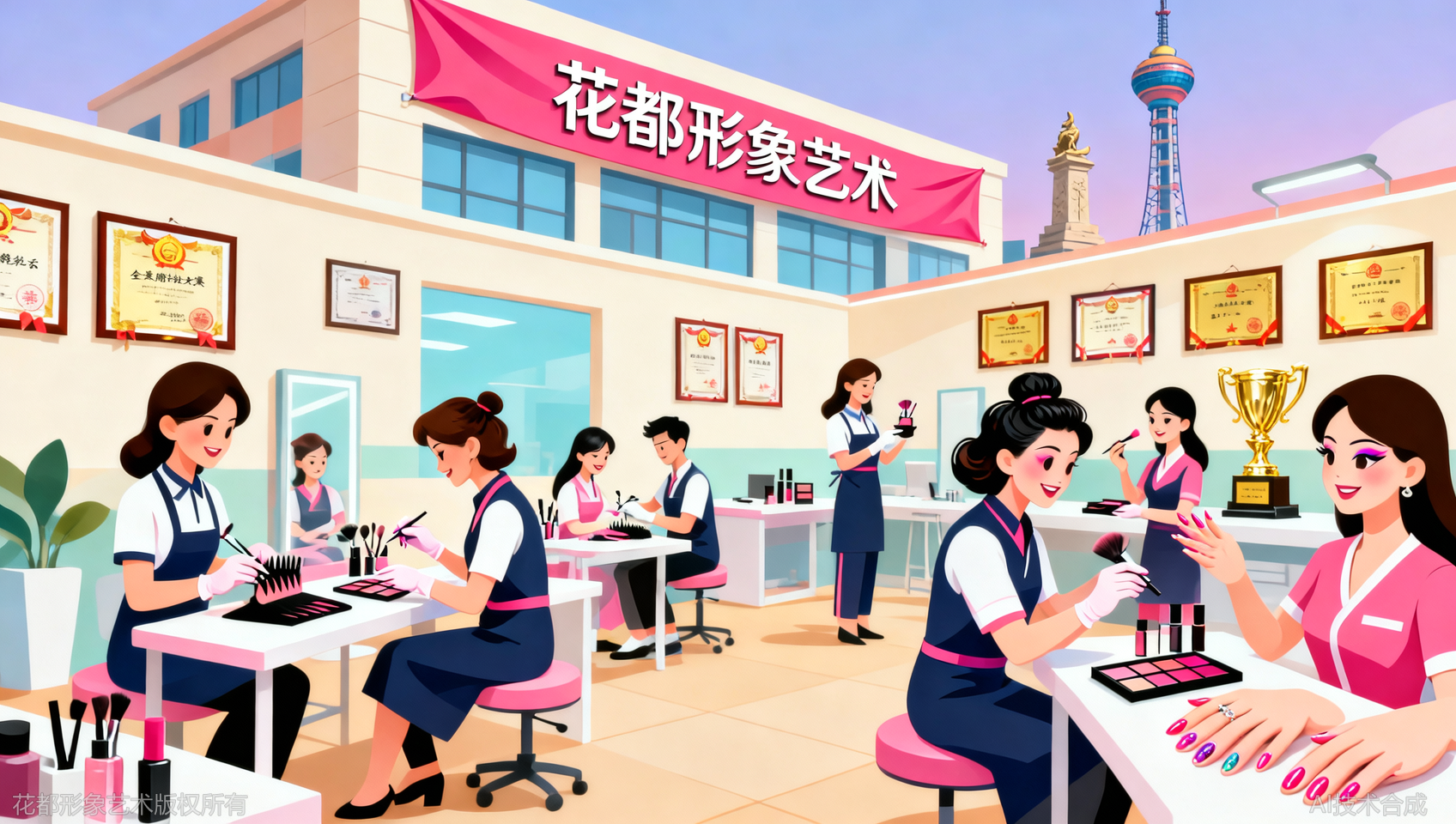 比大赛成果：石家庄花都学校师生获全国美业技能大赛奖项盘点