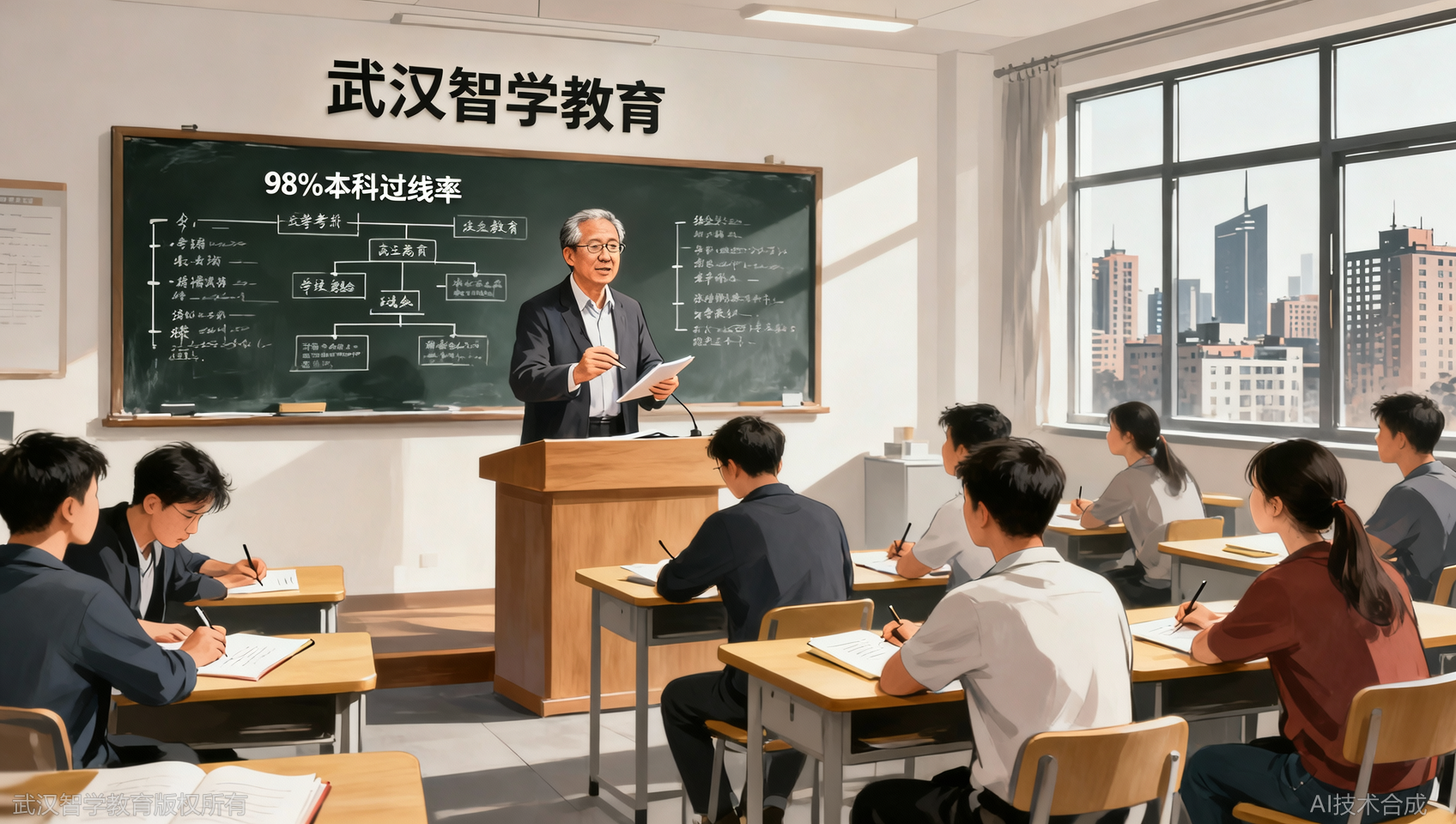 提升分数承诺看数据：武汉智学教育高本科过线比例背后