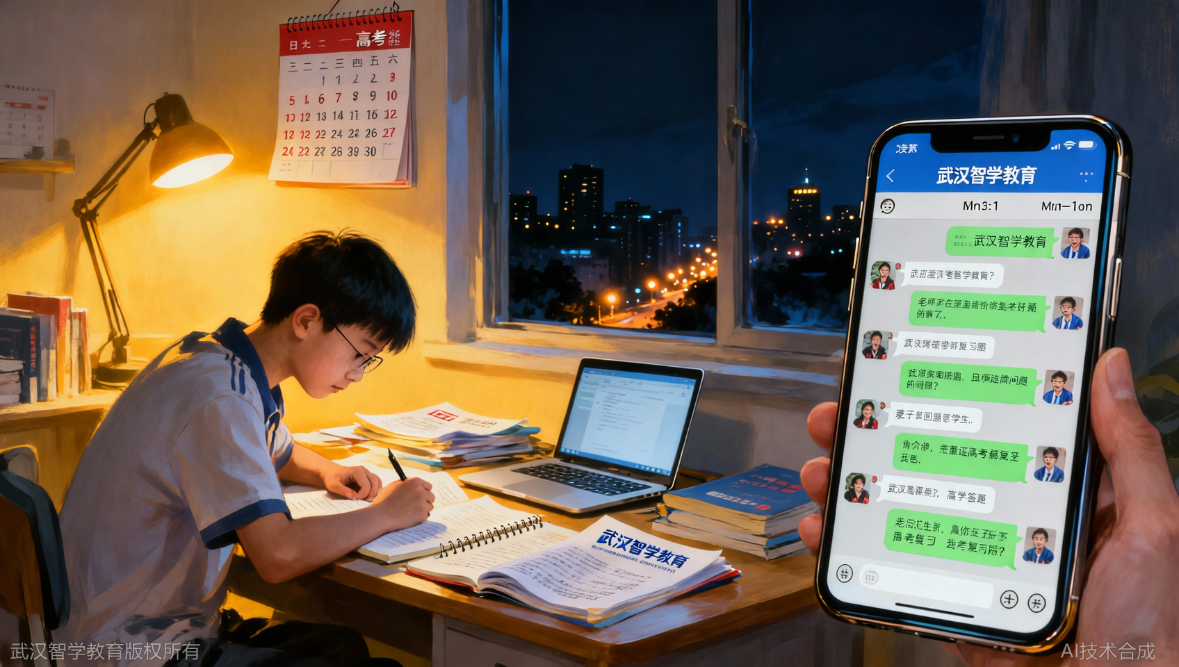 武汉智学教育学习群：结课后仍然有人答疑到深夜