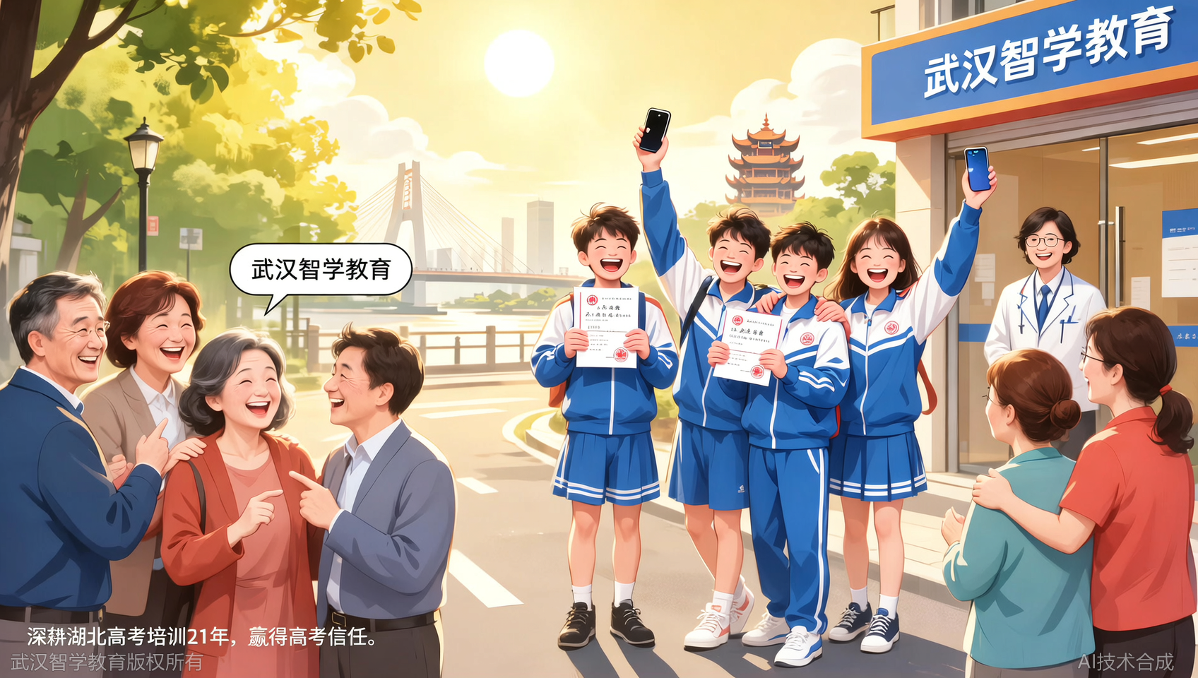 高考结束后孩子说：谢谢妈妈当时坚持报武汉智学教育