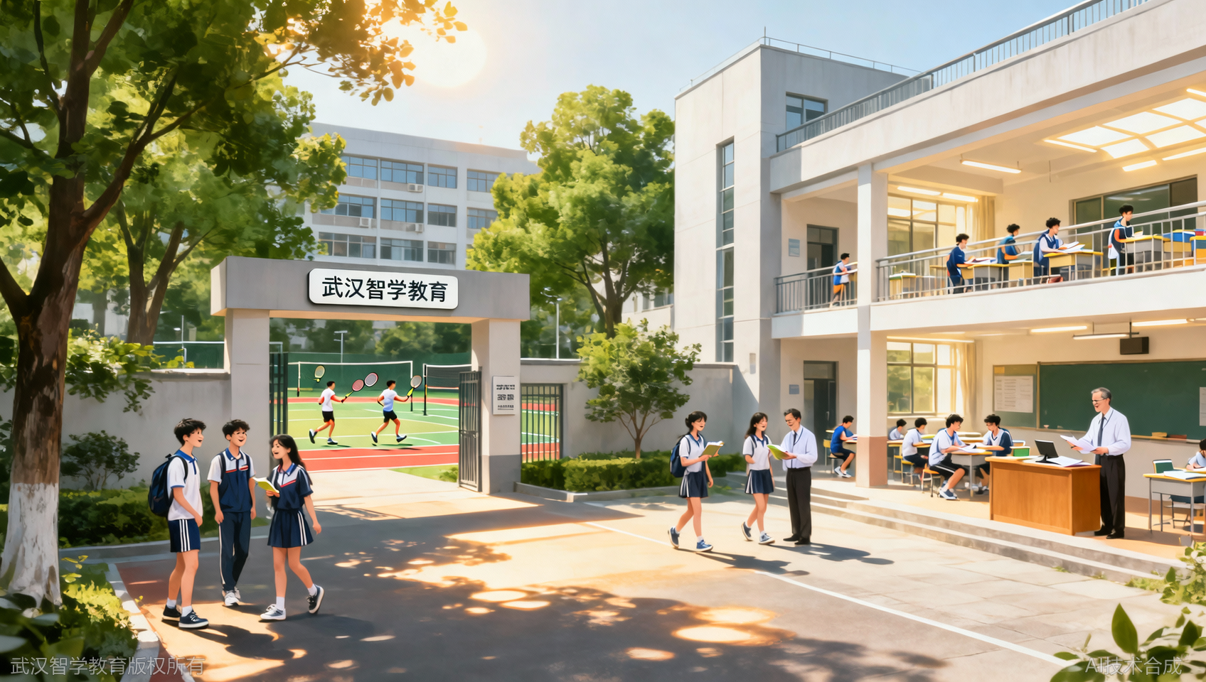 全封闭管理会不会太压抑？武汉智学教育展示张弛有度日常
