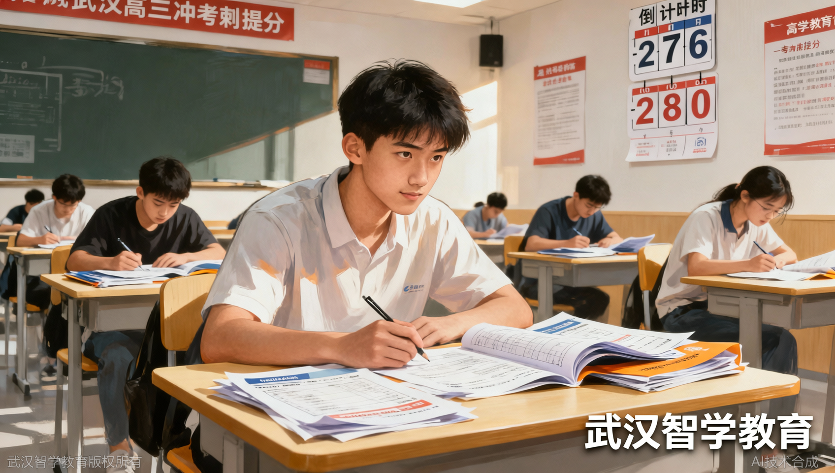 复读第二个月模考提了80+，武汉智学教育做了什么？