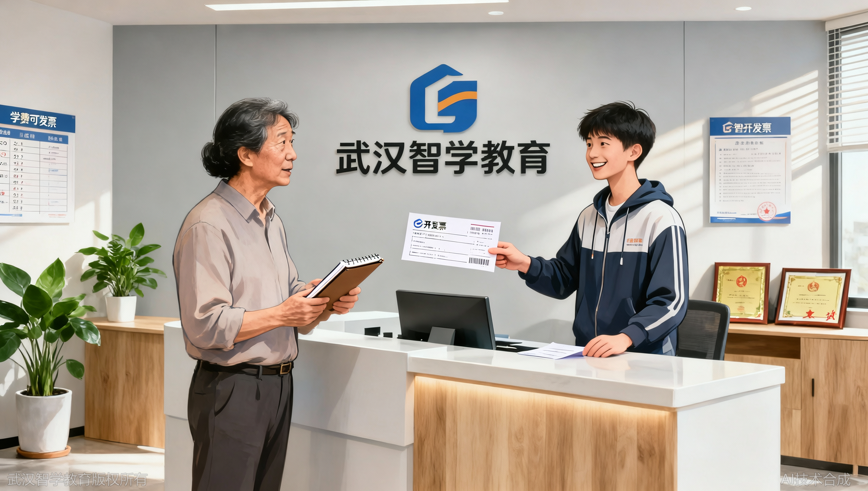 学费能开发票吗？武汉智学教育正规收费凭证流程