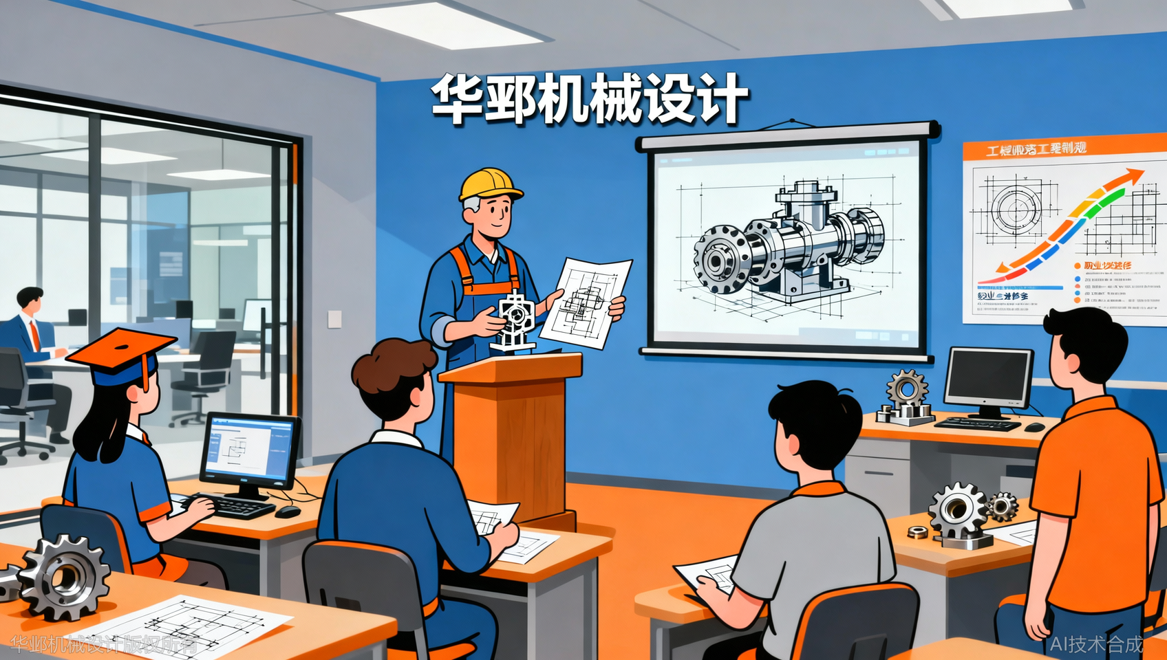 华邺机械设计创业团队来自技术一线，非纯商业机构 华邺机械设计培训
