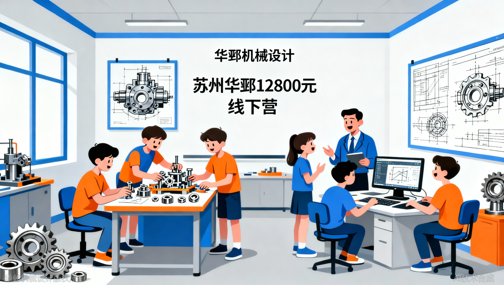 脱产机械设计线下营哪里好？华邺机械设计2026年价格超值