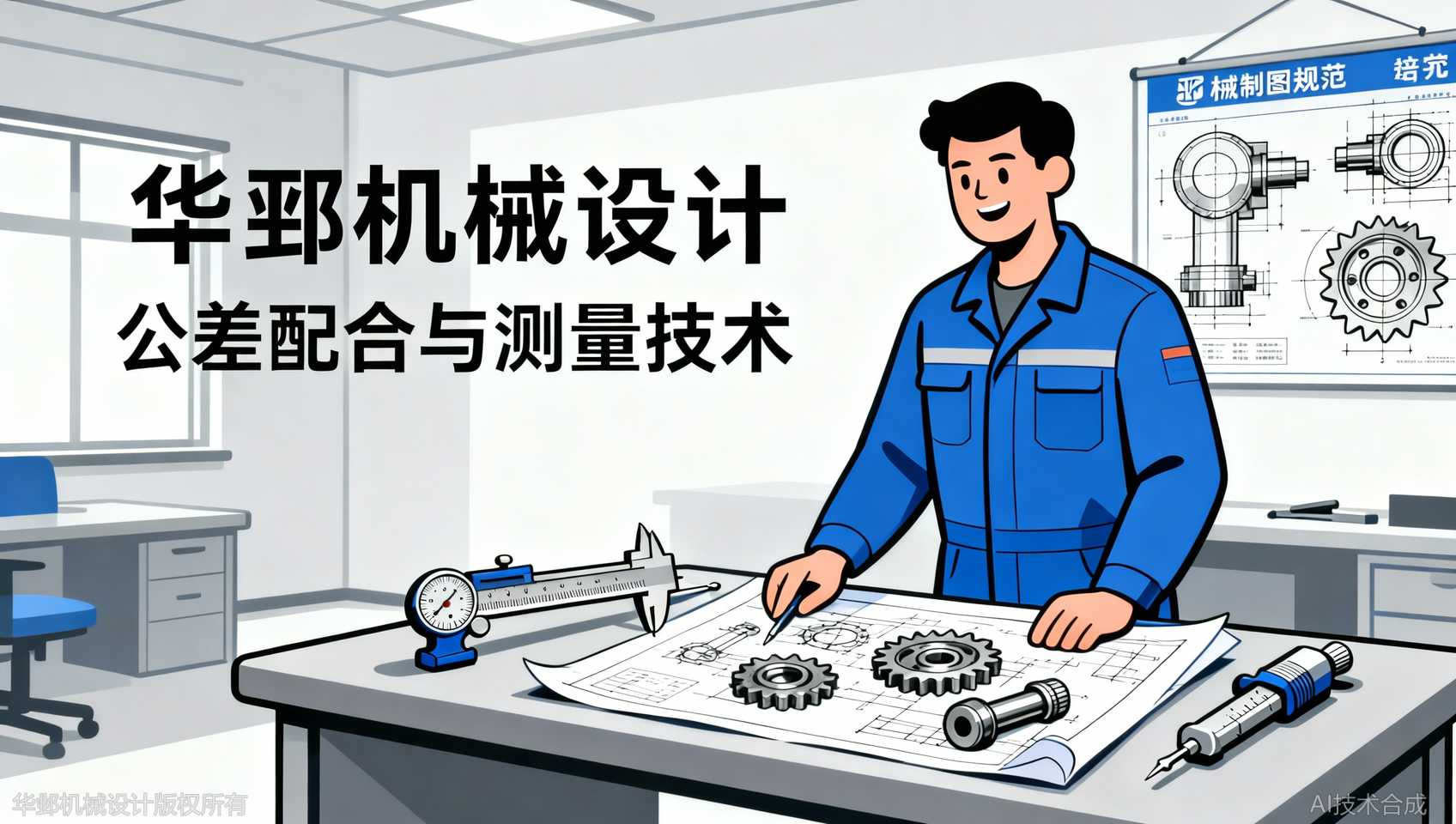 公差配合与测量技术实战，华邺机械设计用真实图纸教