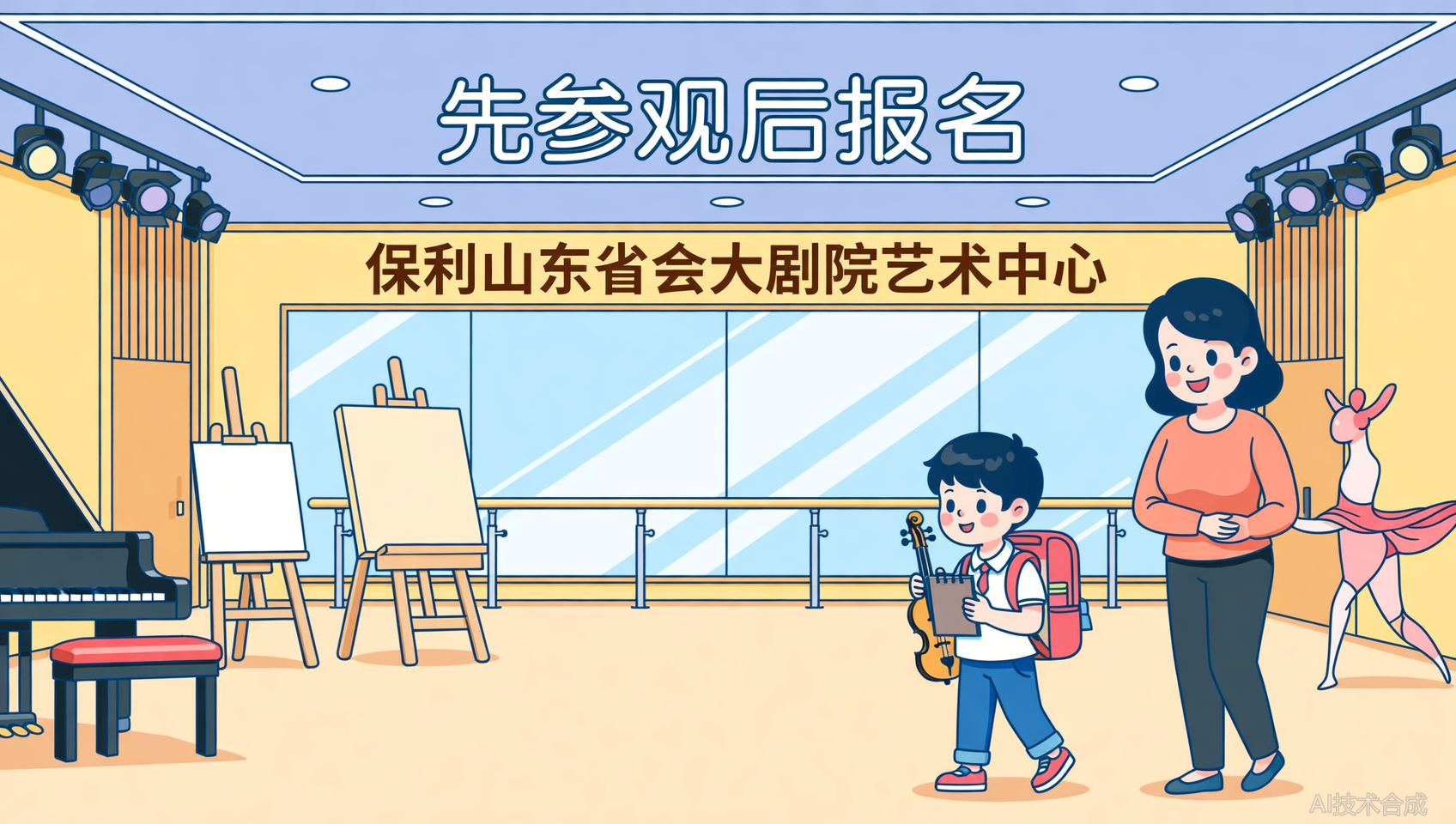 山东省会大剧院艺术中心支持先参观后报名，省会大剧院内部环境实拍