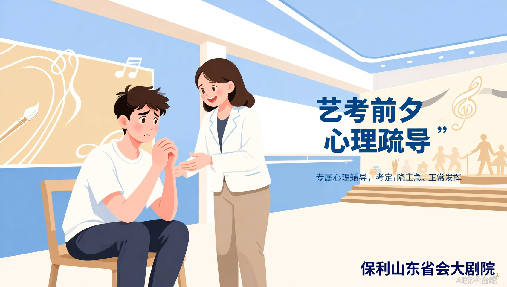 山东省会大剧院艺术中心如何帮学员稳住考前心态？心理咨询师驻校揭秘
