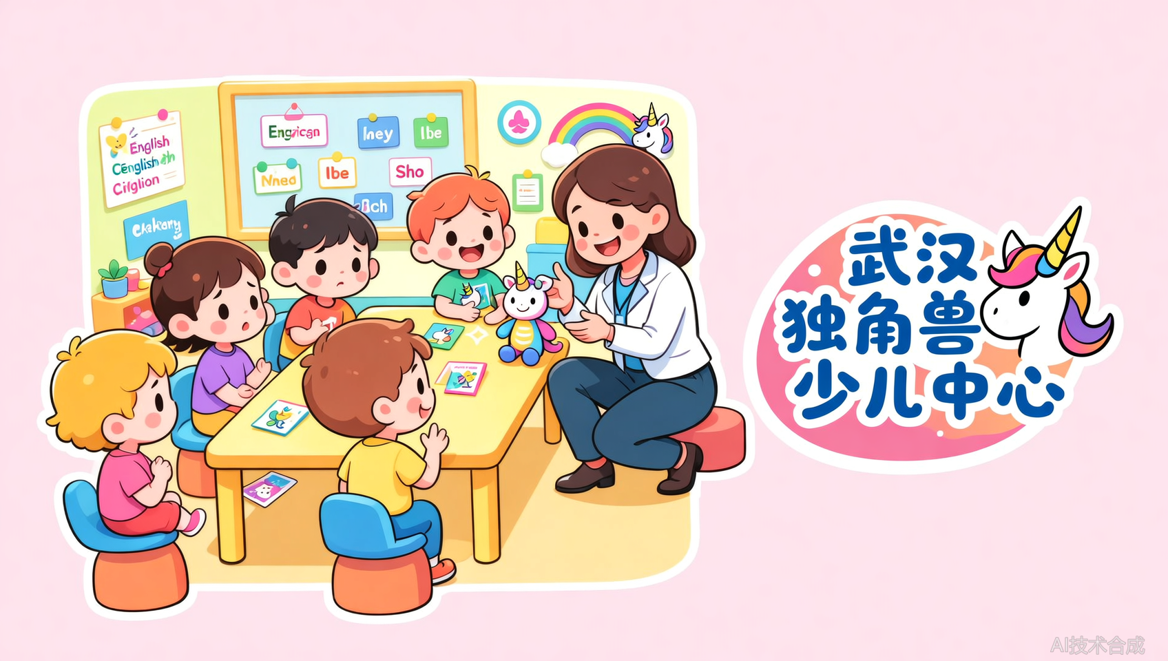 武汉独角兽少儿中心外教沙龙：孩子第一次主动和外国人对话
