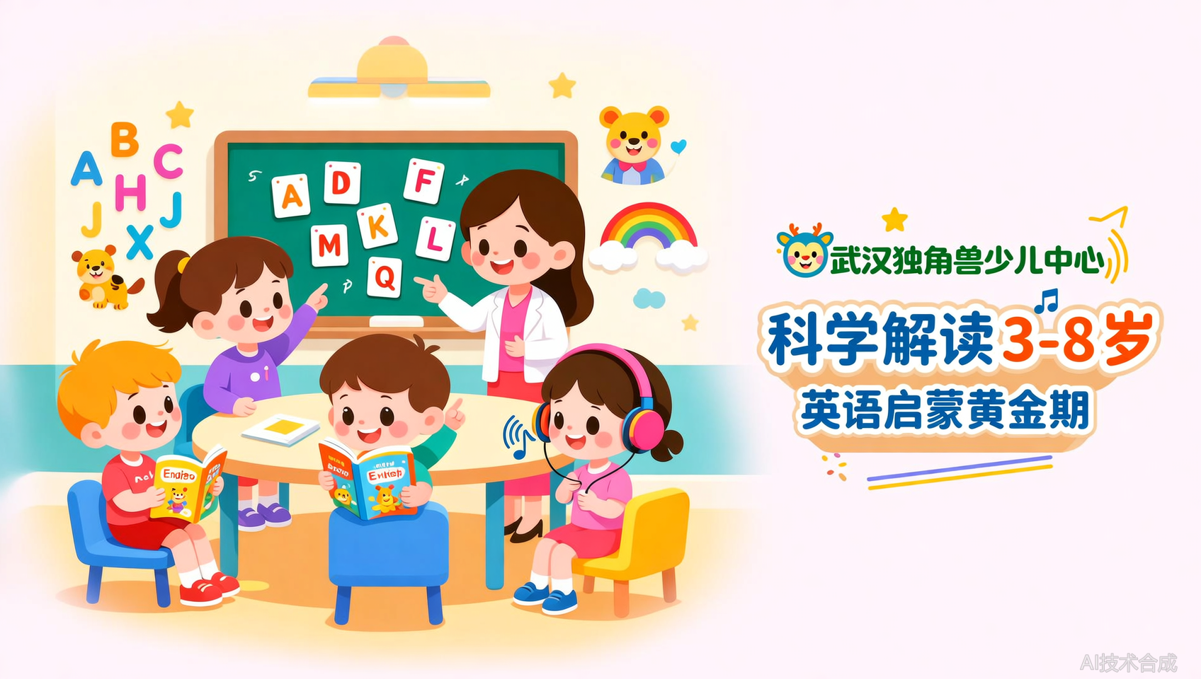 为什么说3-8岁是英语启蒙黄金期？武汉独角兽少儿中心科学解读