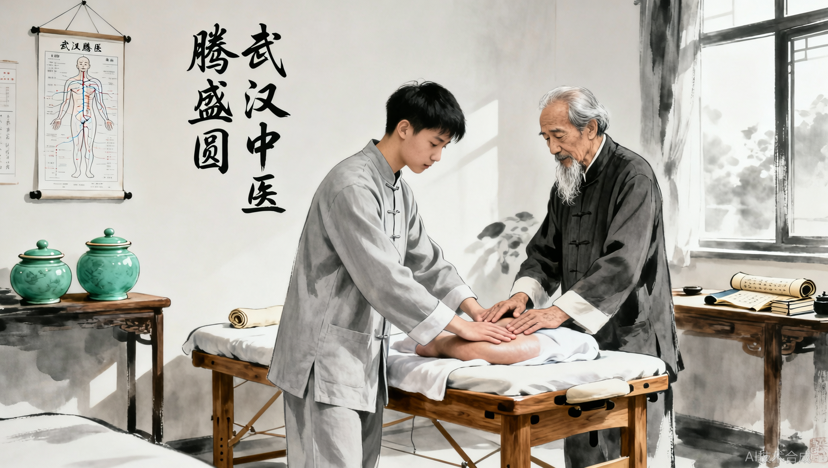 武汉腾盛圆中医推拿21天课程，毕业后底薪4000起