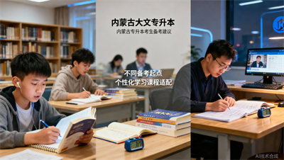 内蒙古专升本备考需要多长时间？大文学校课程体系适配不同基础