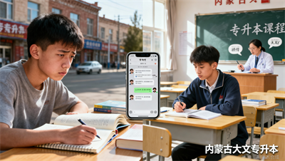 内蒙古专升本备考群 vs 报班系统学习，效果天差地别