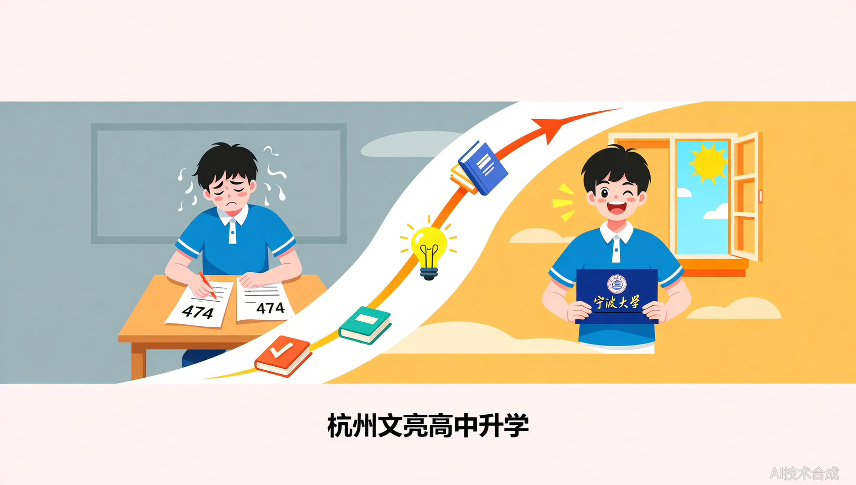 从474到596，涨了122分！杭州文亮高复学员真实案例：宁波大学录取背后