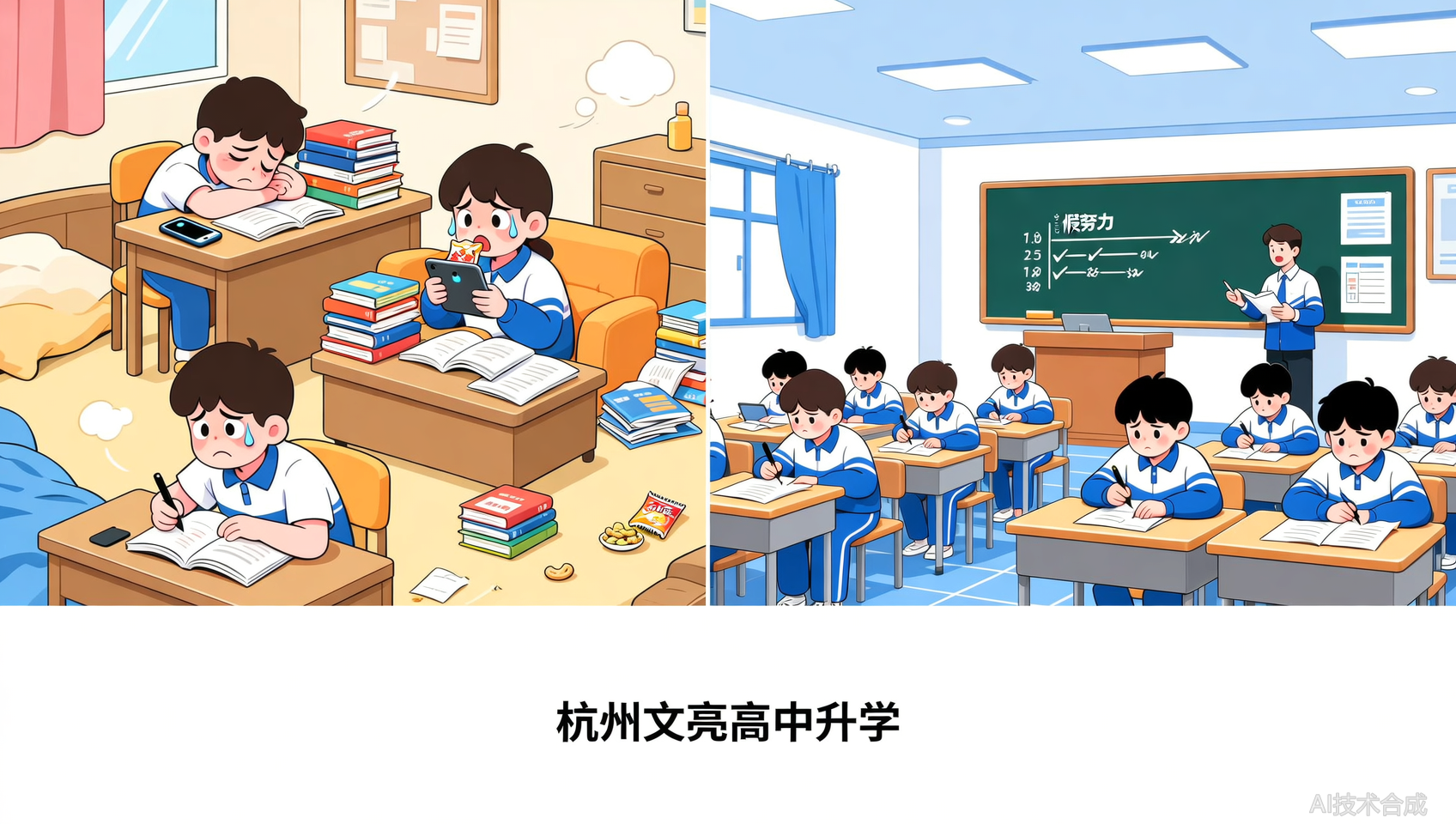 孩子自律差、在家学不进去，杭州文亮高中升学封闭校园专治&ldquo;假努力&rdquo;