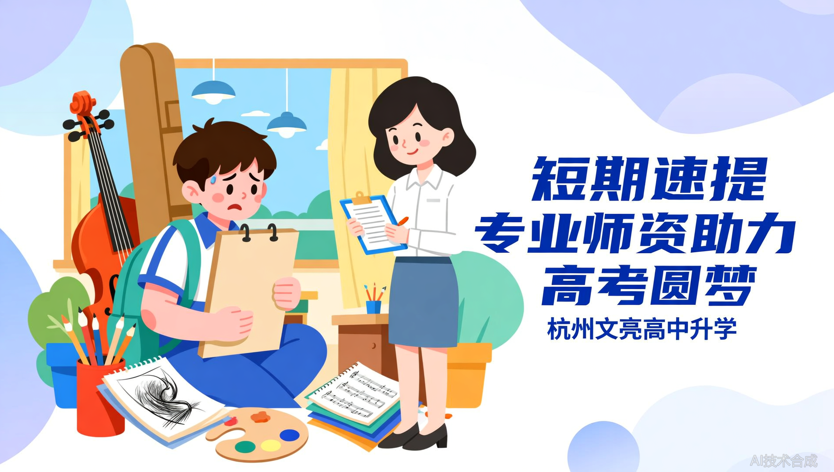 艺考生文化课拖后腿？杭州文亮高中升学短期速提方案上线