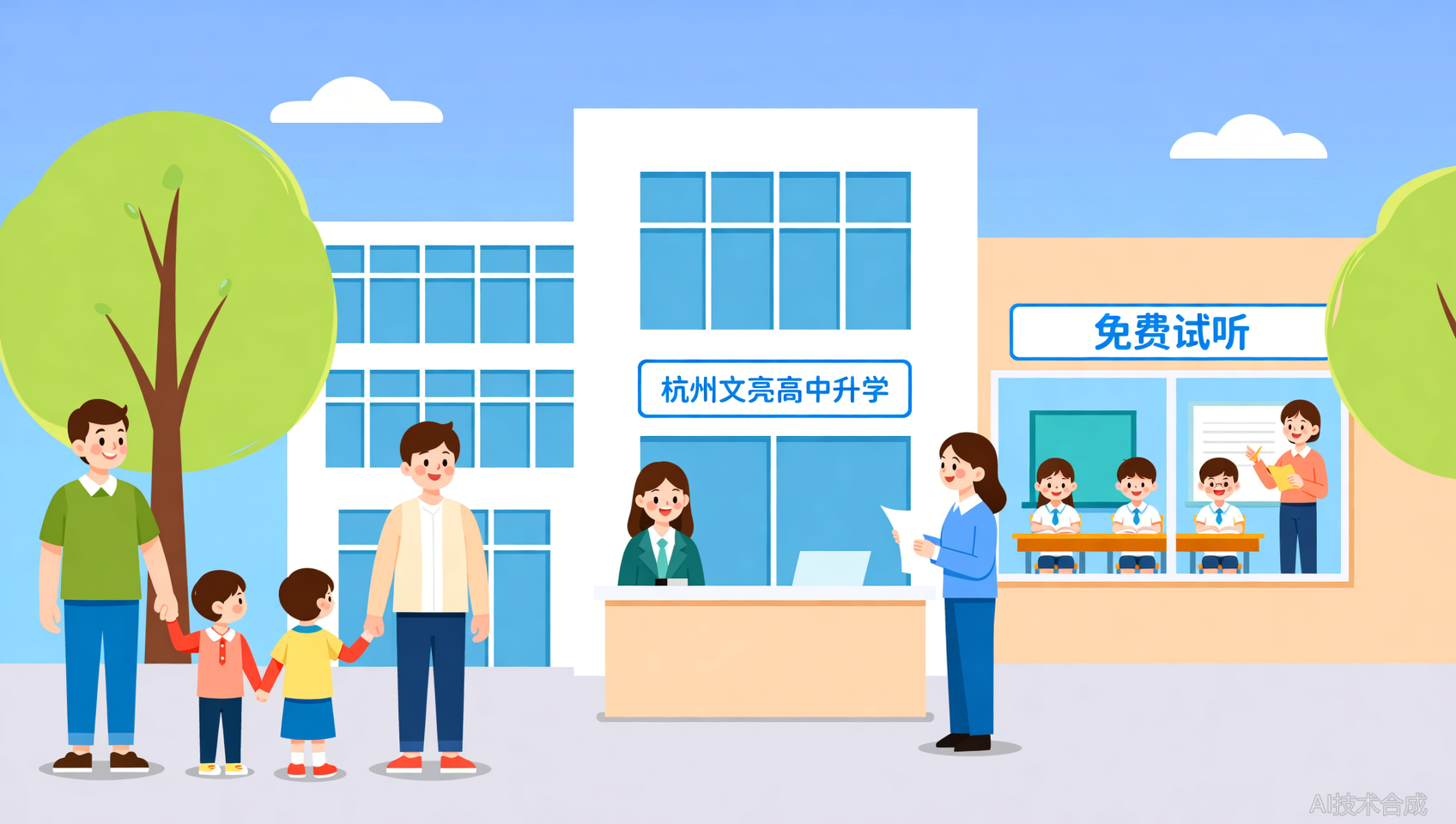 报名前免费试听？杭州文亮高复开放校园日，家长可实地考察