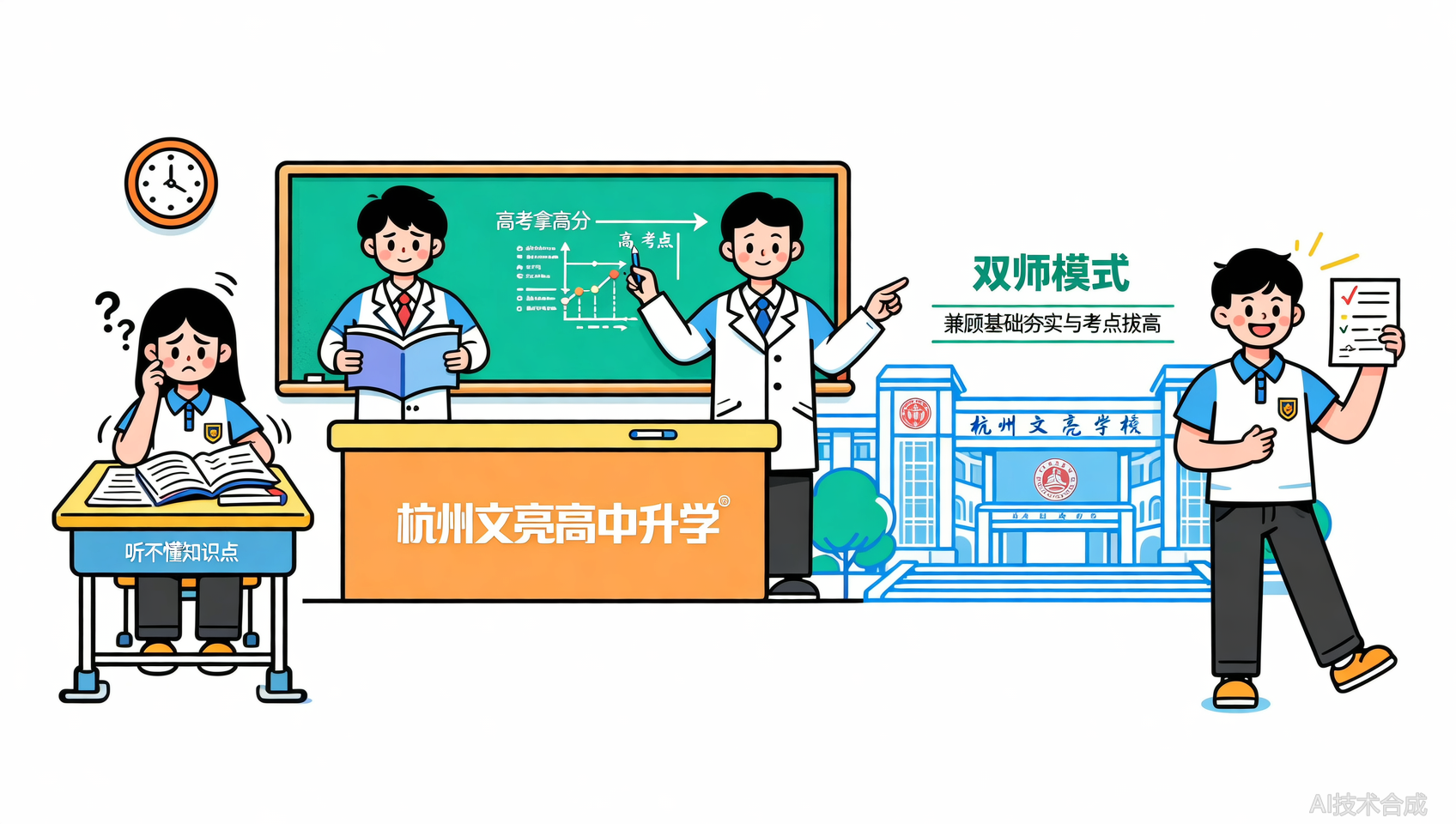 从&ldquo;听不懂&rdquo;到&ldquo;拿高分&rdquo;，杭州文亮高复双师模式如何做到？