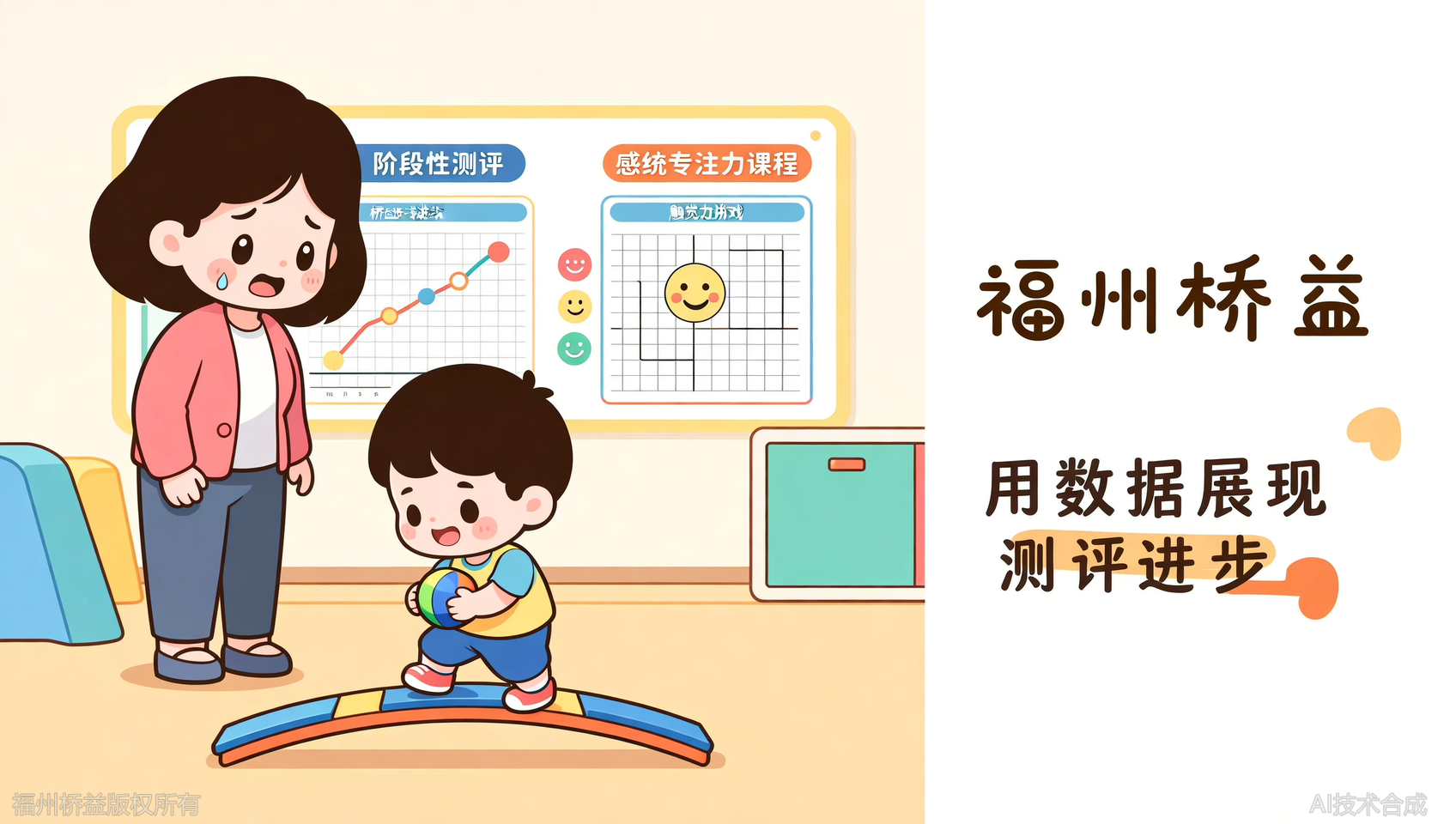 报课担心没效果？福州桥益感统专注力阶段性复测让数据说话