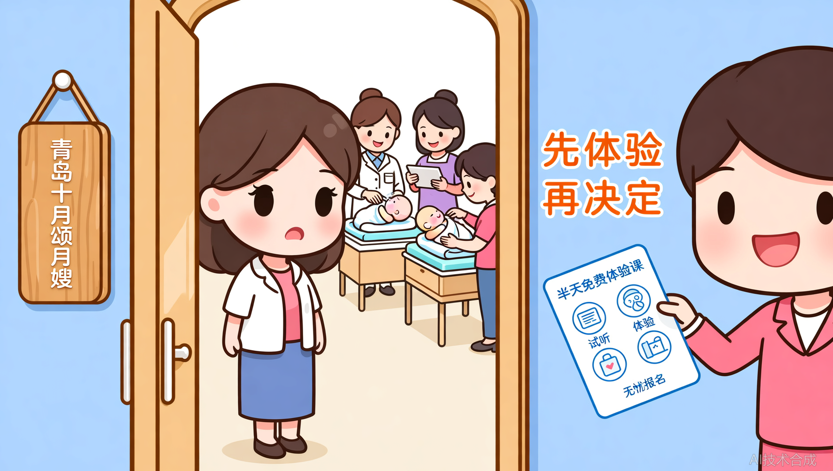 报名前可试听！青岛十月颂月嫂开放半天免费体验课
