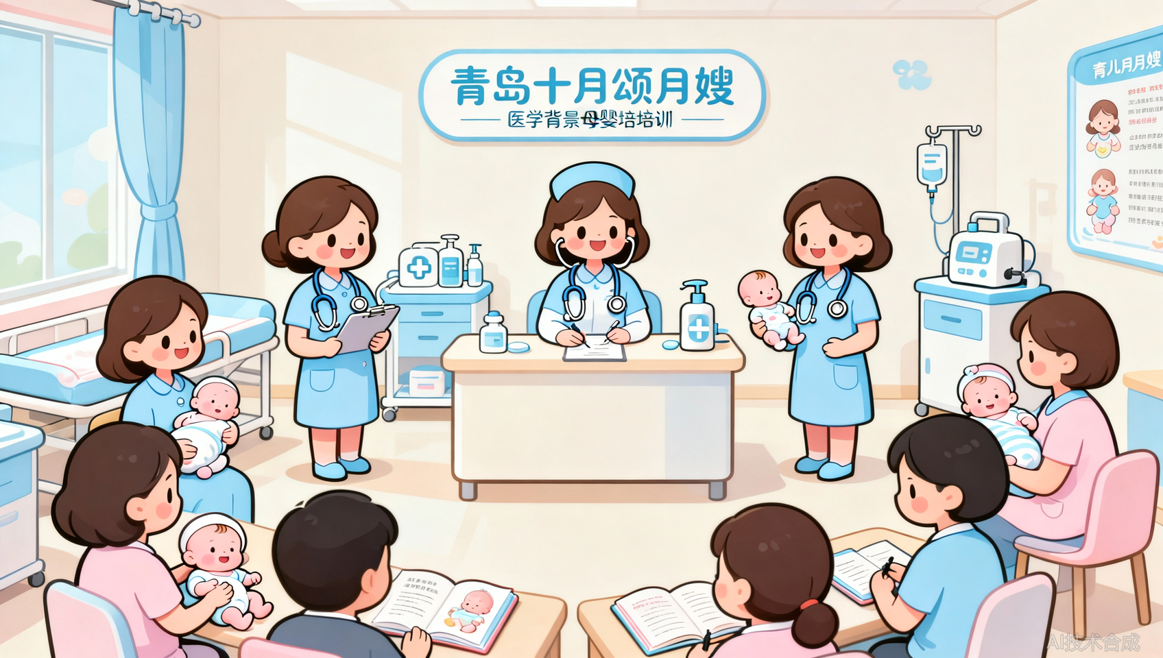 同为母婴培训，青岛十月颂月嫂多了一个&ldquo;自有医学背景讲师团&rdquo;