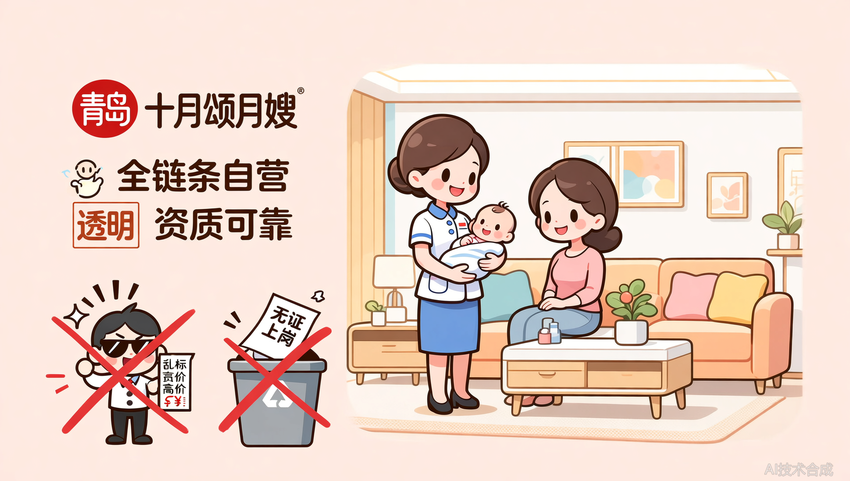 月嫂中介不靠谱？青岛十月颂月嫂从培训到上户全链条自营